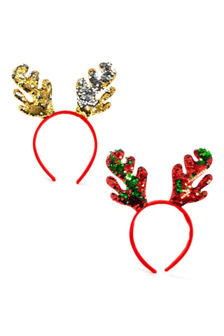 2 diademas de Navidad - Rojo