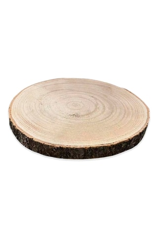 Base decorativa de madera de paulonia - 28 cm