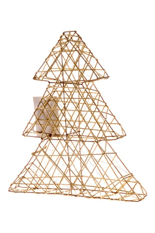 Árbol de Navidad con luces LED - Dorado