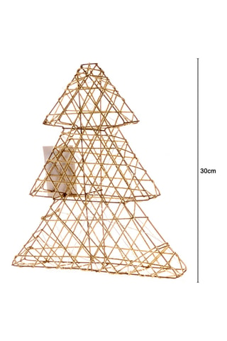 Árbol de Navidad con luces LED - Dorado