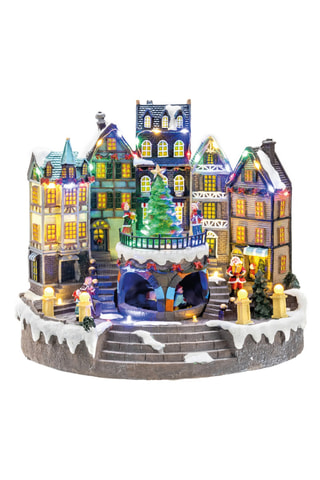 Adorno de Navidad LED - 31 x 20 x 27,5 cm - Azul marino