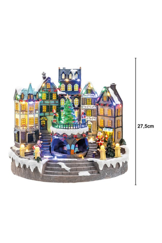 Adorno de Navidad LED - 31 x 20 x 27,5 cm - Azul marino