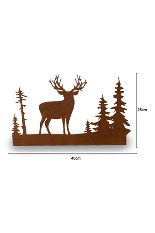 Adorno de Navidad de madera - 25 cm - Marrón