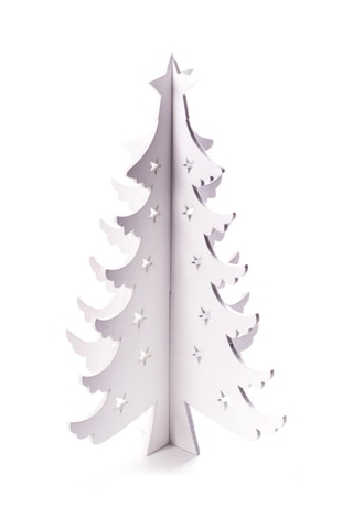 Adorno de Navidad de madera - 20 cm - Blanco