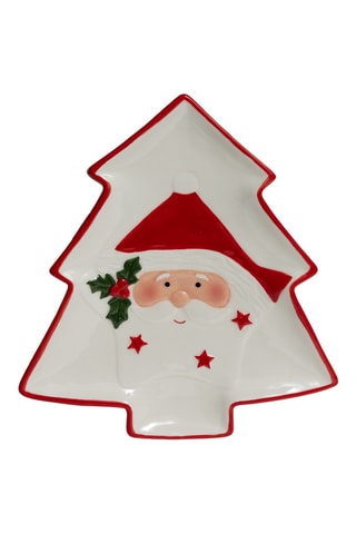 Plato llano decorativo de Navidad - 25 x 23 x 2 cm