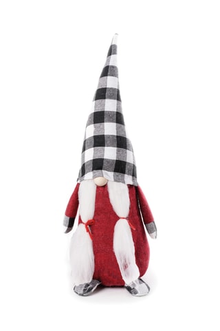 2 gnomos - 40 cm - Rojo y negro