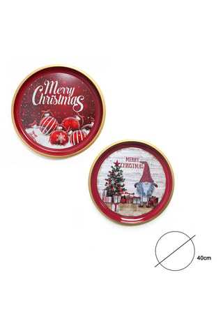 Bandeja decorativa de Navidad - 40 cm