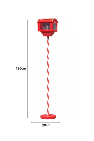 Buzón de Navidad - 120 cm - Rojo