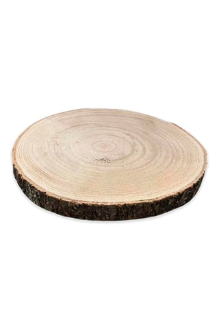 Base decorativa de madera de paulonia - 20 cm