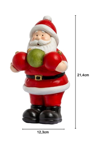 Papá Noel - 12,3 x 10,8 x 21,4 cm - Rojo