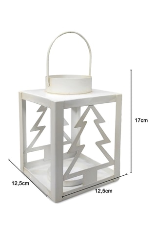 Farol - 12,5 x 17 x 12,5 cm - Blanco