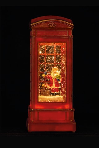 Cabina telefónica decorativa LED - Rojo - 8,8 x 8,8 x 21 cm