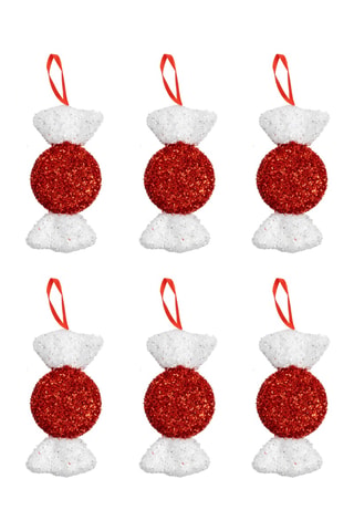 6 adornos de Navidad - 9 x 20 cm