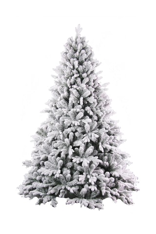 Árbol de Navidad artificial - 150 cm - Verde y blanco
