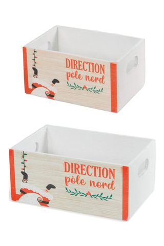 2 cajas de Navidad - 20 x 9 x 13/16 x 8 x 11 cm - Blanco