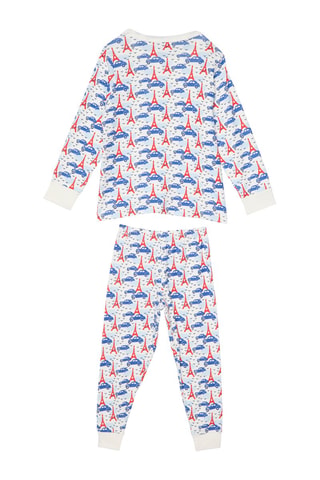 Pijama - Blanco y azul