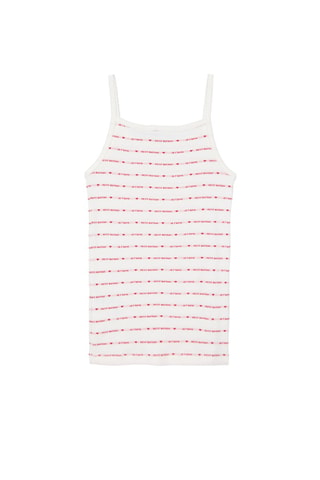 Camiseta de tirantes - Rojo y blanco