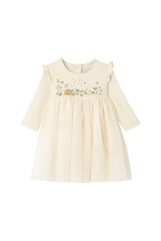Vestido recto - Beige
