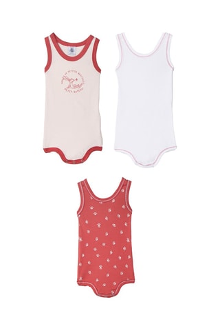 3 bodis - Rojo y blanco