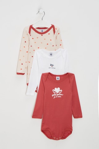 3 bodis - Rojo y blanco