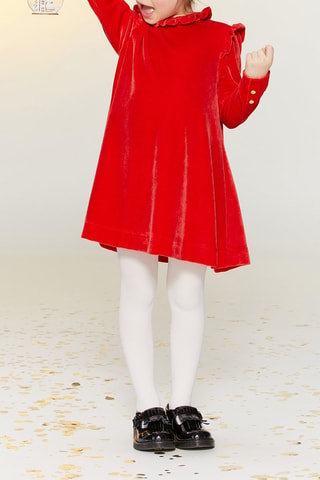 Vestido de mohair Rojo