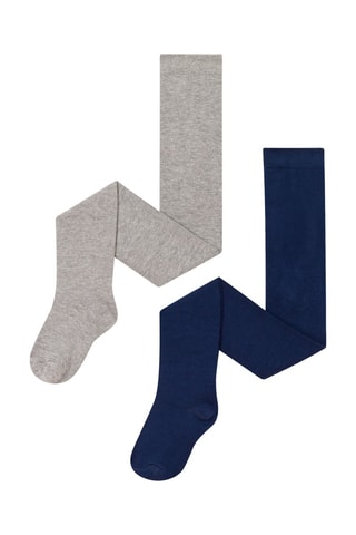 2 pares de leotardos - Gris y azul