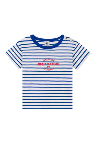 Camiseta - Azul y blanco