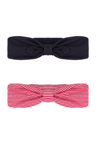 2 cintas para el pelo - Azul marino y rojo