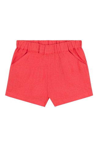 Short de lino - Naranja