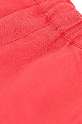 Short de lino - Naranja
