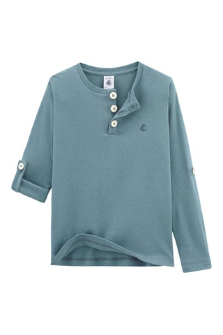 Camiseta de lino - Azul