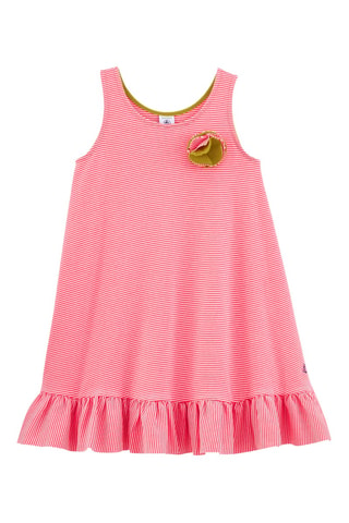 Vestido trapecio sin mangas - Rosa