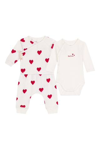 Pijama de 3 piezas - Blanco