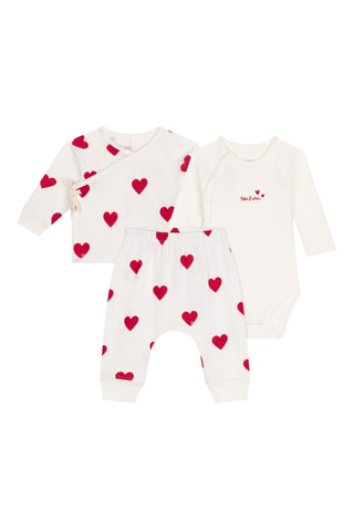 Pijama de 3 piezas - Blanco