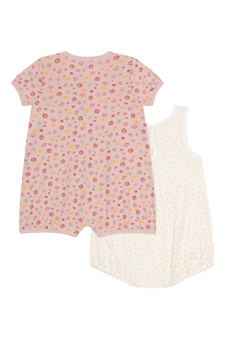 Pelele y vestido - Rosa y blanco