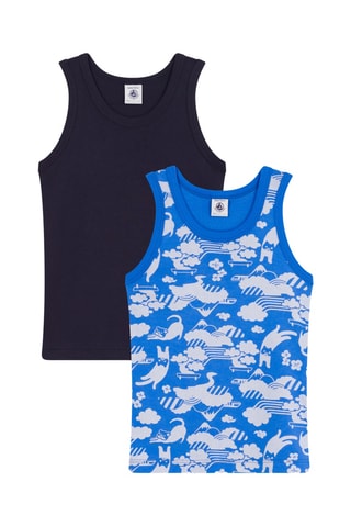 2 camisetas de tirantes - Azul