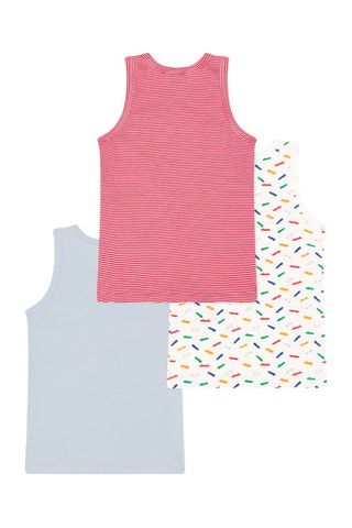 3 camisetas de tirantes - Azul