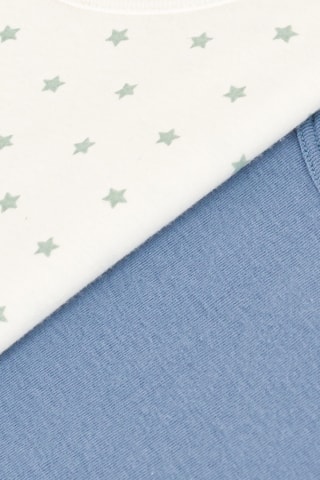 2 camisetas - Azul y blanco