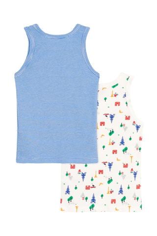 2 camisetas de tirantes - Azul