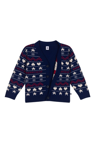 Cárdigan de lana - Azul marino