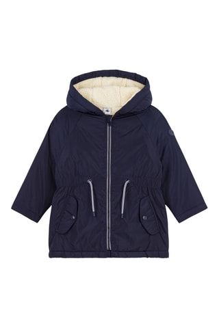 Parka con capucha - Azul marino