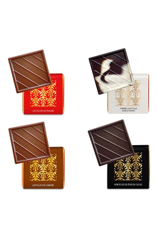 Étui de carrés de chocolat assortis - 36 portions - 144 g