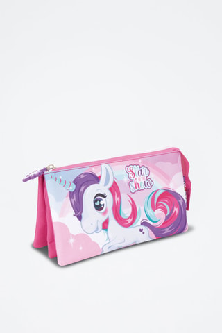 Trousse licorne - Rose et violet