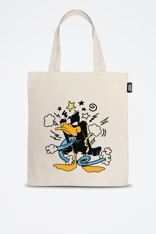Tote bag Daffy Duck Looney Tunes - Crème - Beige