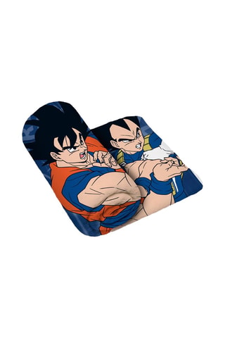 Couverture Son Goku et Vegeta Dragon Ball Super - 150 x 95 cm - Beige et bleu