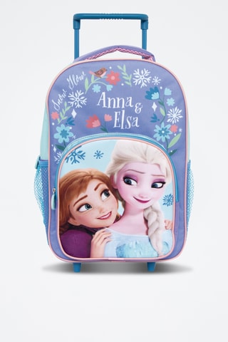 Sac dos à roulette Elsa et Anna La Reine des Neiges Disney - Bleu