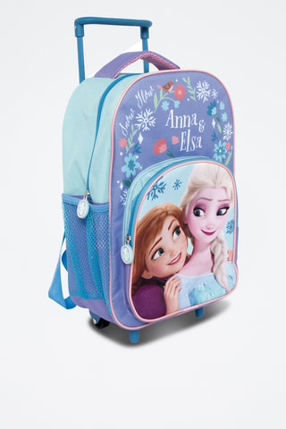 Sac dos à roulette Elsa et Anna La Reine des Neiges Disney - Bleu