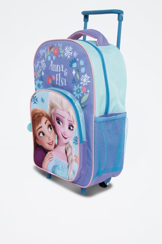 Sac dos à roulette Elsa et Anna La Reine des Neiges Disney - Bleu