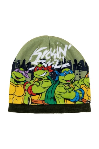 Bonnet et gants Tortues Ninja - Jaune, noir, rouge et vert
