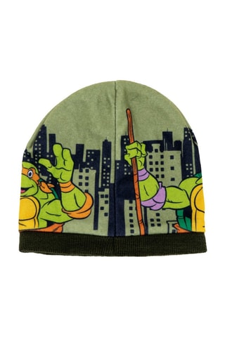 Bonnet et gants Tortues Ninja - Jaune, noir, rouge et vert